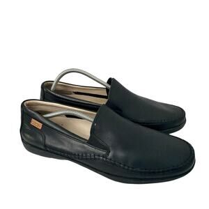 Pikolinos Shoes Mens Size 11 Marbella Black Leather Driving Loafers Casual 45